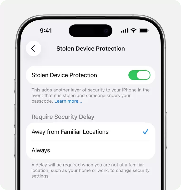 iPhone开启被盗设备保护前先弄懂生物识别和安全延迟