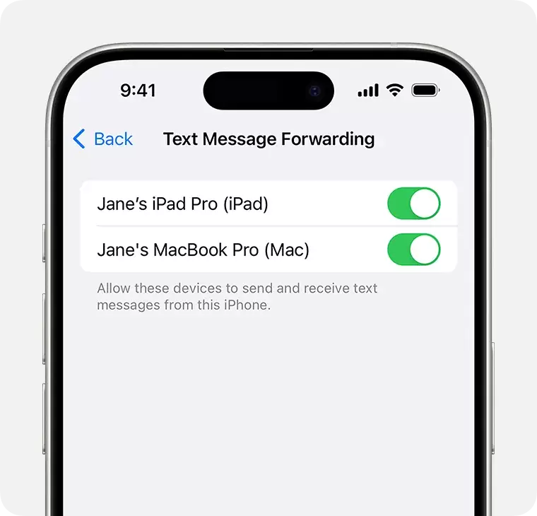 iPhone和iPad都要收短信,先开文本信息转发