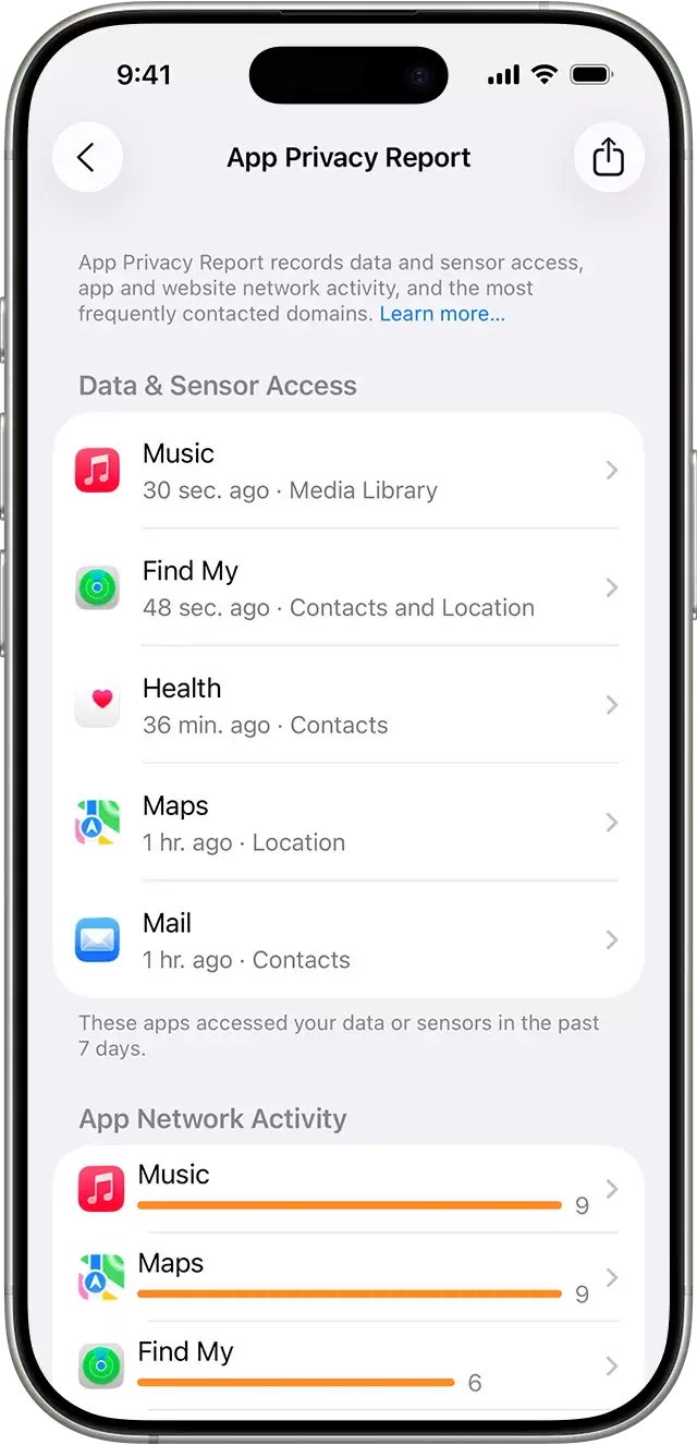 App隐私报告详情与处理建议
